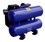 WEN 2273 9.4 Amp 1-1/2 Horsepower 3 Gallon Oiled Twin Tank Hot Dog Compressor