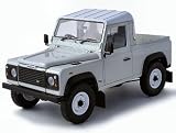 Diecast Model Land Rover Defender 90 Pickup in White