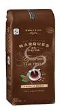 Marques De Paiva French Roast, Fair Trade Certified,  Whole Bean Coffee, 12-Ounce Bags (Pack of 4)