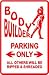 FEMALE BODY BUILDER PARKING sign * fitness