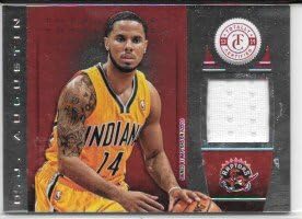D.J. Augustin 2013-14 Totally Certified Materials Red #84/99 Toronto Raptors Jersey Card #84