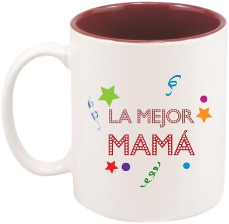 Mom Mug in Spanish (Mama) Confetti - 11 oz. with Gift Box