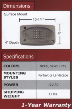 Elite EL25CCAMKT Residential and Light Commercial Telephone Entry System Color Camera Kit