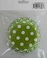 Jubilee Sweet Arts 50 Count Baking Cups, Standard, Lime Green Polka Dot