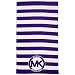 Michael Kors Beach Towel, Grape Rugby Stripe