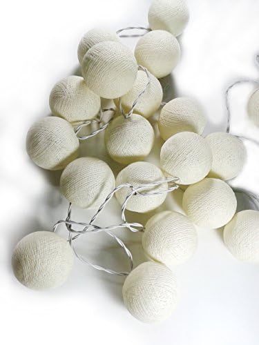 Lastwizard Led Fairy White 20 Cotton Ball String Lights