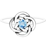 Celtic Knot March Birthstone Illusion Stretch Toe Ring
