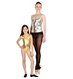 Metallic Tank Leotard - N8390GOLL - Gold - Large