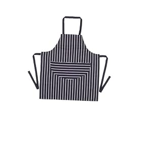 Rushbrookes Butchers Adults Stripe Navy Apron