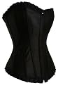 A 015 schwarz: exclusive Corsage mit String