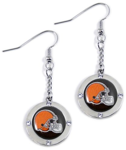 NFL Cleveland Browns Crystal Dangle Earrings