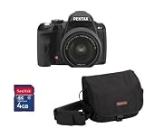 PENTAX K-r schwarz -Objektiv DAL 18-55mm - Tasche + Speicherkarte 4 GB + 2 JAHRE GARANTIE PENTAX K-r schwarz -Objektiv DAL 18-55mm - Tasche + Speicherkarte 4 GB + 2 JAHRE GARANTIE