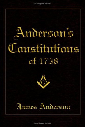 Anderson's Constitutions of 1738 under The Books Store