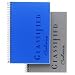 Tops(R) Classified™ Colors Business Notebook, 20 Lb., 5 1/2in. x 8in., Narrow Ruled, Indigo Blue