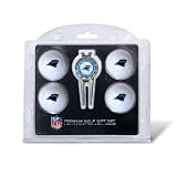 NFL Carolina Panthers 4 Golf Balls and Divot Tool