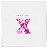 Wrag Gear Handkerchief Collection - Re-Think Pink (White fabric, Nominal size 17 x 17)