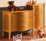 Le Nouvel Art Combination Dresser w/ Metal Hardware Collector's Cherry