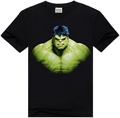 Toyslands Creative Men's Printing Stereo Hulk Short Sleeve 3D T-shirt L