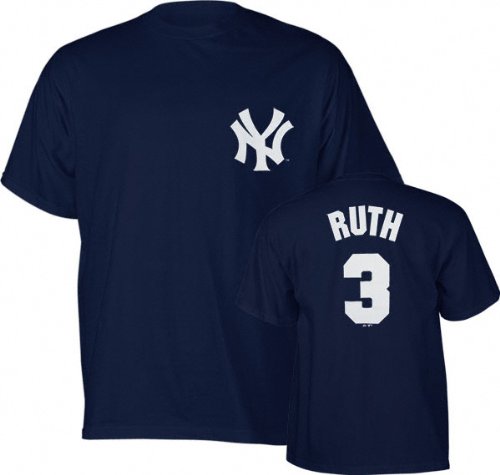 Babe Ruth Big & Tall New York Yankees #3 Cooperstown Name and Number T-Shirt