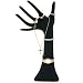 Large Black Hand Necklace Chain Ring Jewelry Showcase Display