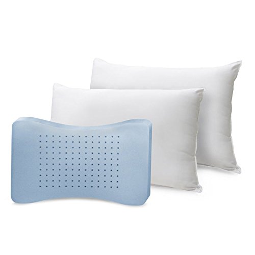 SensorPEDIC MemoryLOFT Pillow, Queen, White 2 Count