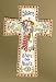 6.5" Cloisonne Wall Cross With Angel "Sisters Share Their Hearts" #25458