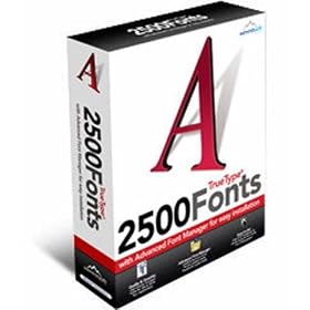 2500 True Type Fonts
