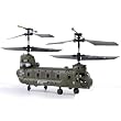 Syma s026G Indoor Gyro Chinook 3 Channel Infrared Radio Remote Control Helicopter with Gyroscope RC RTF