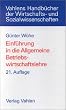Einf�hrung in die Allgemeine Betriebswirtschaftslehre