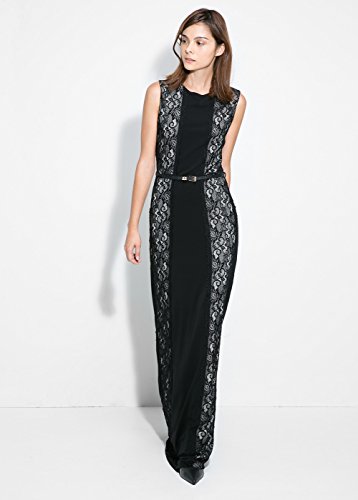 Mango Womens Lace Panel Dress Black 6 | Desertcart Aruba