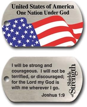 U.S.A. One Nation Under God Dog Tag Necklace