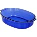 Pyrex Bakeware 2-1 2-Quart Oval Roaster, Cobalt