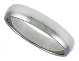 Surgical Steel 1/8 (4mm) Polished Domed Band
