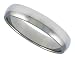 Surgical Steel 1/8" (4mm) Polished Domed Band / 
