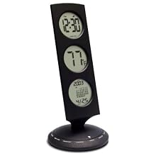 Bedol Three Tier World Time Clock/13 time zones/Black
