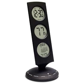 Bedol Three Tier World Time Clock 13 time zones Black by Bedol