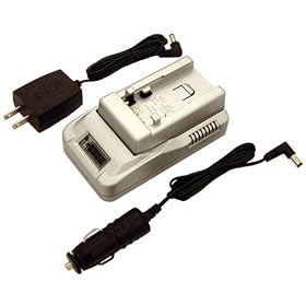 Hi-Capacity Digital Camera Battery Charger for Casio Exilim series (NP-20 and NP-40) by Battery-Biz