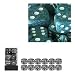 Chessex 25716 - Würfelset gesprenkelt Sea, 12 6-seitige Würfel (16mm)