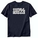 T-Shirt Navy Blue " 110% Baha'i " Religion