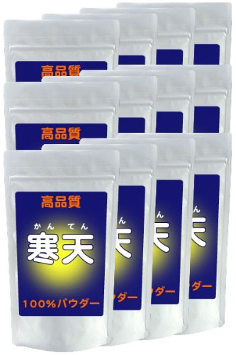 寒天（チリ産）無添加100%パウダー【100g*12袋セット】