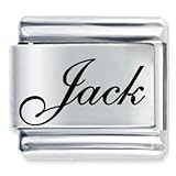 Name Jack Italian Charms Bracelet Link