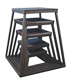 Black Plyometric Platform (Plyo Box) Set: 12, 18, 24, 30, 36