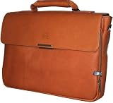 Mancini Colombian Cognac Brown Versatil Briefcase Laptop