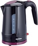 Severin WK 3359 Wasserkocher, 1300 Watt, ca. 1.2 Liter Inhalt, schwarz / lila