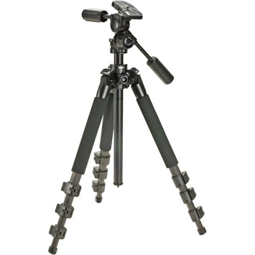 Velbon El Carmagne 540 Carbon Fiber Tripod with Pan Head and Case