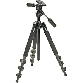 Velbon El Carmagne 540 Carbon Fiber Tripod with Pan Head and Case