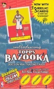 2003 04 Topps Bazooka Basketball Cards Unopened Hobby Box – James, Wade, Anthony RC!!