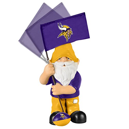 NFL Football Team Logo Springy Flag Outdoor Garden Gnome - Pick Team (Minnesota Vikings)