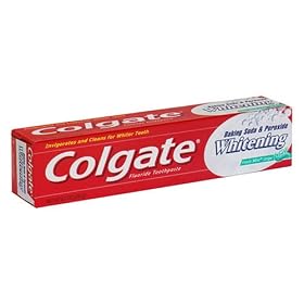 Colgate Baking Soda & Peroxide Whitening Fluoride Toothpaste, Frosty Mint Stripe Gel, 8.2 oz (232 g)