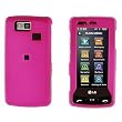 HOT PINK RUBBERIZED SNAP ON HARD SKIN FACEPLATE PHONE SHIELD COVER CASE FOR LG VERSA VX9600 + BELT CLIP